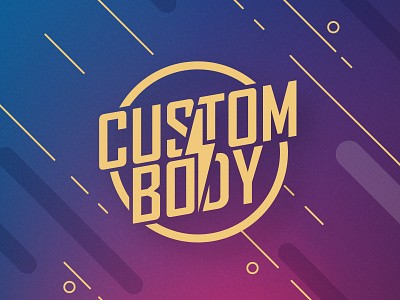 Custom Body body custom design flat lightning logo type typography vector