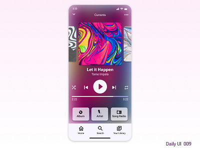 Daily UI 009 Music Player dailyui design desktop ui