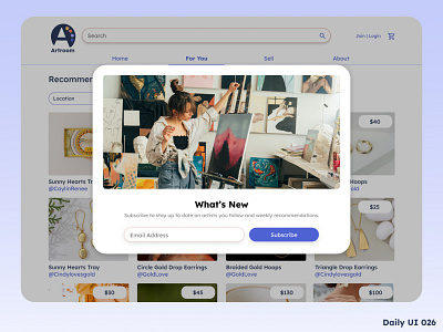 DailyUI 026 Subscribe