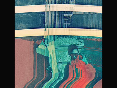 Pak art glitch photo portraaint scan wave