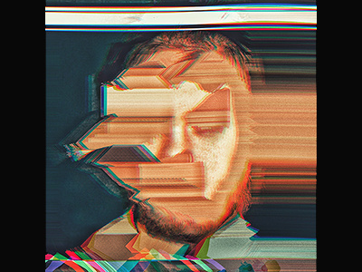 Me art glitch photo portraaint scan self portrait wave