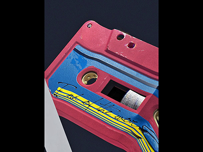 Cassette CloseUp 3d cassette glitch lowpooly render