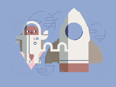 In space you look very fat astronaut design illustration pantone space vector