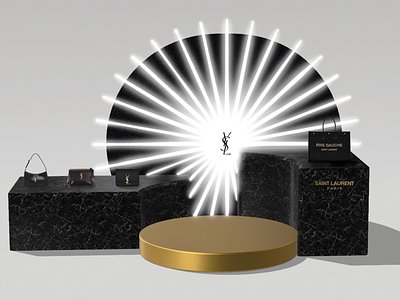 3d installation for YSL
