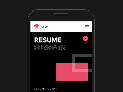 Creo - Resume Builder. app apple cv ios mobile app mobile ui resume resume design ux uxlab