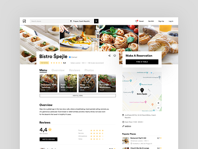 Restaurant Page