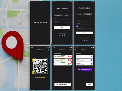 Get Location App Designed with Figma app design figma graphic design mobile app ui ux