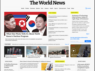 The World News UI/UX Desing with Figma