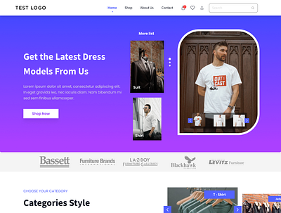 T-shirt Store UI/UX Designed with FIGMA design figma store t shirt t shirt store ui ux website design