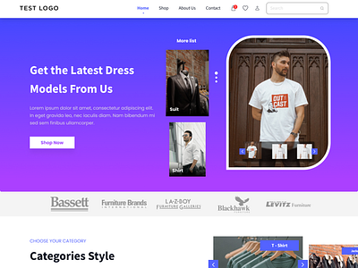 T-shirt Store UI/UX Designed with FIGMA