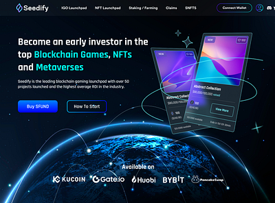 Seedify.fund Website Redesign UI/UX design design figma graphic design illustration ui ux