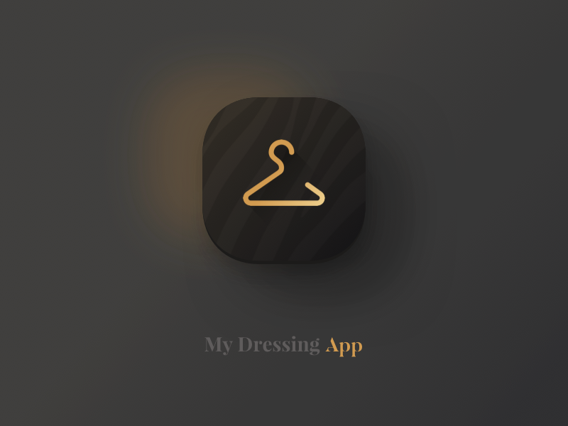 Daily UI #005 hanger zébra black clothing icon app icon dressing daily ui 005