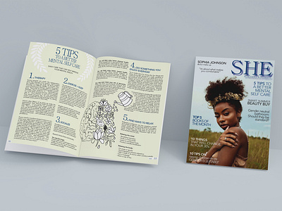 She Magazine Design design graphic design magazine magazinearticle magazinecover