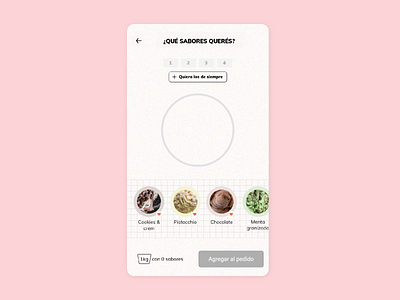 Ice Cream App app draganddrop icecream interaction motion product design ui ux