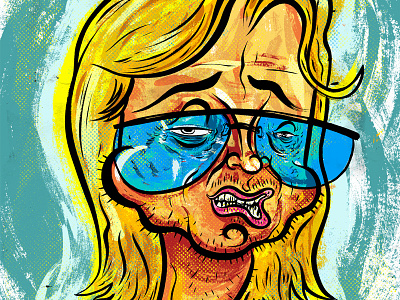 Kings of comedy #17 Mitch Hedberg comedy editorial illustration portrait