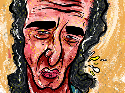 Kings of comedy #19 Steven Wright art comedy editorial kings of comedy portrait