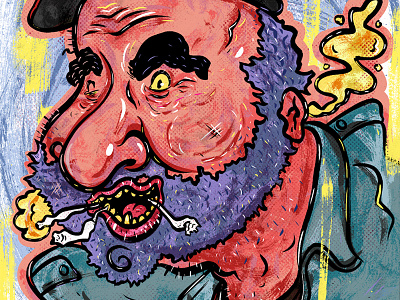 Kings of comedy #24 Dave Attell character comedy humor illustration portrait