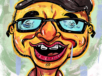 Kings of comedy #25 Greg Fitzsimmons art cartoon character illustration portrait