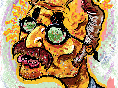 Kings of comedy #27 Marc Maron character comedy humor illustration portrait