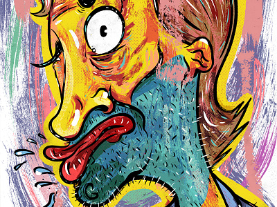 Kings of comedy #35 Chris D'Elia art editorial illustration portrait