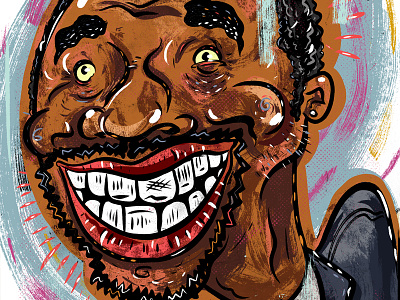 Kings of comedy #36 Chris Rock art editorial illustration portrait
