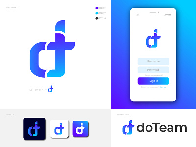 Letter DT Logo Ideas Designs | Themes | Templates