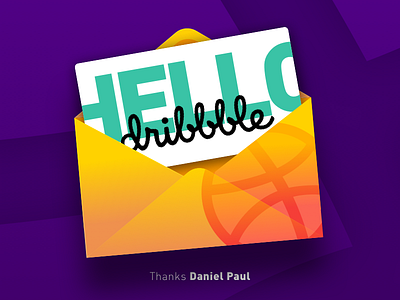 Hello Dribbble debut dribbble hello thanks