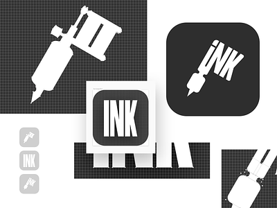 Tattoo App Icon app branding concept design logo sketch ui design ux design vector