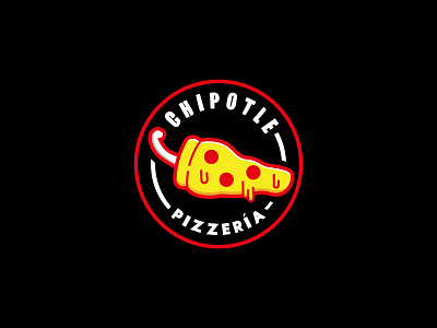 Chipotle Pizza cheese chiapas chipotle logo pizza pizzeria red yellow