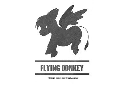 Flying Donkey Logo Design Symbol badge donkey flying donkey logo logo design symbol