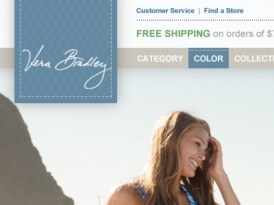 Vera Bradley ecommerce home page website