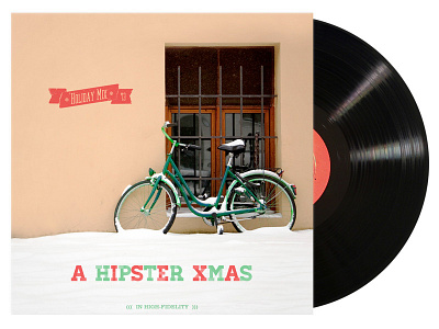 "A Hipster Xmas" Album Cover albumart albumcover christmas coverart vinyl xmas