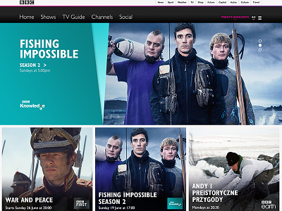 BBC Homepage bbc gradients homepage series tv ui website