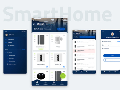 Smarthome Concept app artificial intelligence energy management ui ux