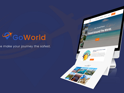 GoWorld design graphic design landing page tour travel ui webpage website world