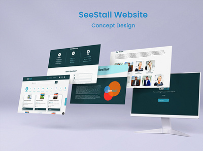 SeeStall Website app branding design graphic design illustration landing page logo ui webpage website