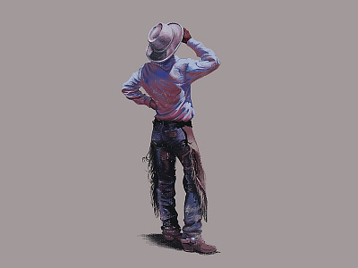 cowboy drawing