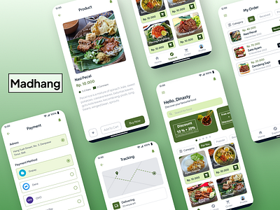 Madhang App (Indonesian Street Food App) case study design foodstore mobile design ui uidesign uiux uiux design uxdesign