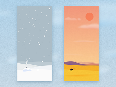 Winter and summer