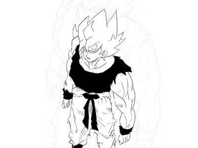 Goku by procreate sketch