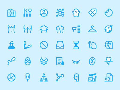 Linear system icon set 01