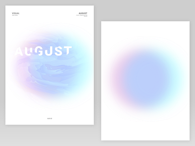 Hello August | 01 august gardient graphicdesign poster visualdesign