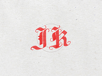 JK blackletter brush brush pen calligraphy font graphic hand lettering logo type typography