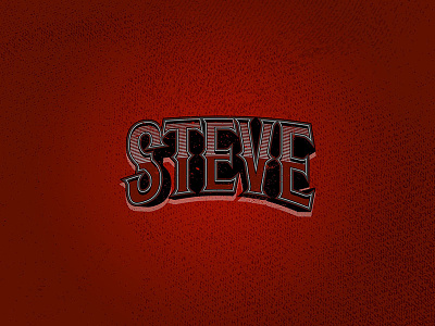 Steve Logo Type Treatment band font grudge hand handmade lettering logo rock type typography vector