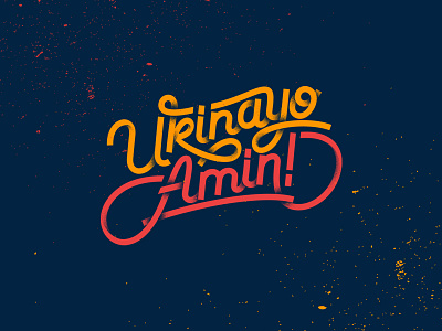 Ukinayo Amin! calligraphy font hand lettering logo monoline script type typography vector