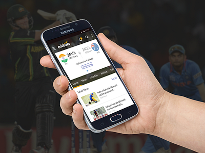 Cricket android graphic material design ux design