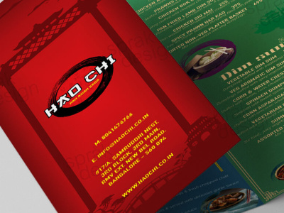 Hao Chi - Take Away Restaurants Menu Design branding graphic design menu restaurant menu design