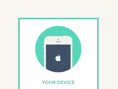 Your Device - App app apple application clean flat interface iphone tags ui ux widget