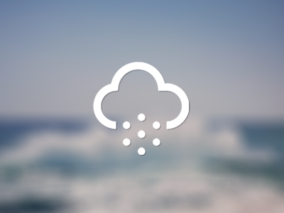 Weather App app cloud flat icon ios iphone rain ui weather