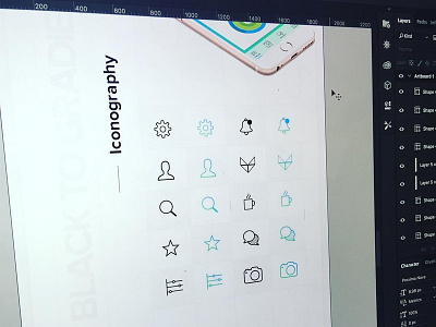 Icon Set design icon icongraphy icons photoshop presentation psd ui ux wip. user interface